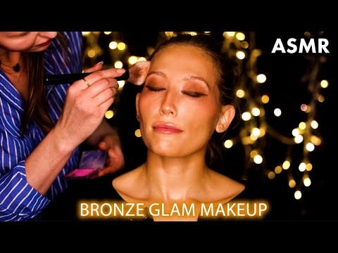 ASMR Makeup Glam Bronze, Gorgeous Makeover for the Beautiful Ashley, Extra Tingly, Ultra Relaxing