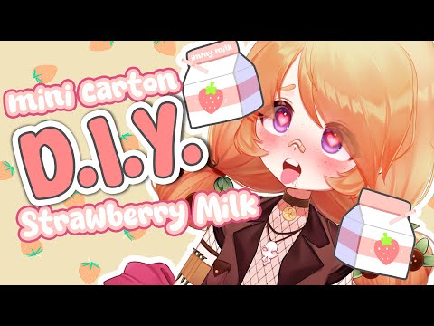 [Handcam] Strawberry Milk Stand DIY【VAllure】