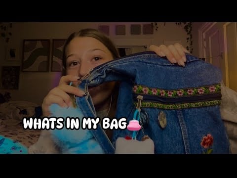 ASMR- What’s In My Bag👛#asmrsounds #mouthwhisper 