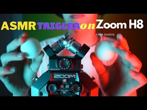 [ASMR] trying nice Trigger on the new Zoom H8 | Mic Test😁