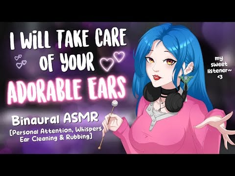 Pampering my Favorite Listener 🩷 [Binaural ASMR | Ear Rubs | Soft Spoken Comfort | 4th Wallbreak]