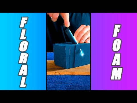 ASMR | Floral Foam Moss #Shorts | Cutting | Scraping | Peeling