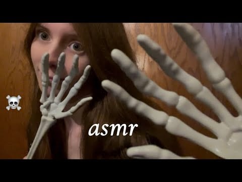 asmr skeleton hands! 💀 lofi trigger assortment (scratching, visuals) 👻