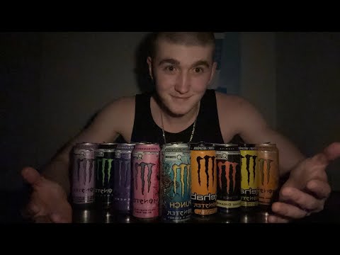 My monster energy drink collection | ASMR 