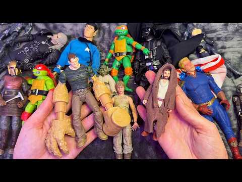 ASMR Action Figures Collection (Whispered, Plastic Sounds)