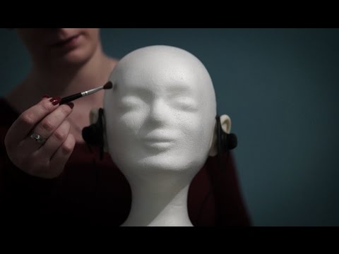 Binaural ASMR. Brushing a Dummy Head