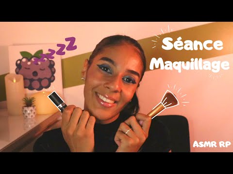 ASMR FR - Ton amie te maquille pour partir en soirée 🕺🪩 (RP)