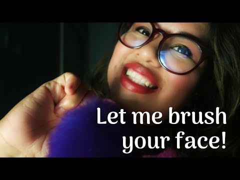 ASMR - Cleaning and Brushing Your Face (& Whispering!)