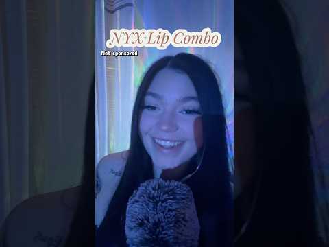 Nyx Lip Combo ASMR #relax #tingles #visualtingle #mouthwhisper #mouthsounds #relaxing #relaxingsound