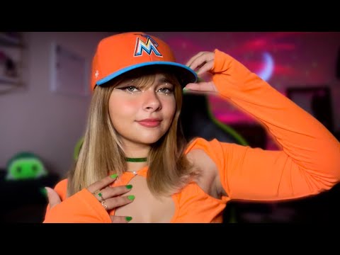 ASMR l Fabric Tapping and Scratching on Hat