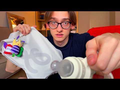 ASMR Packing Your Bag for a Trip... but you're a baby