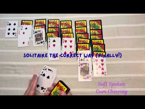 ASMR: I Finally Played Solitaire Right 🃏 | Soft Spoken + Gum Chewing
