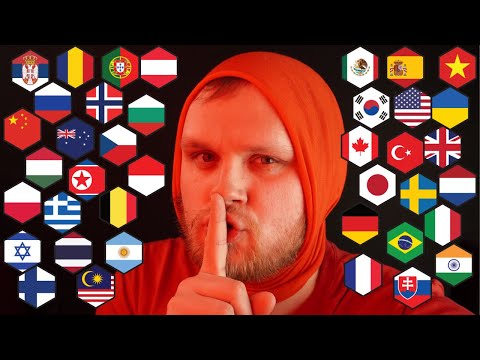 ASMR Whispering "Red" in 30+ Different Languages ❤️