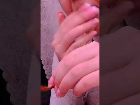 ASMR spit painting your hair #asmr