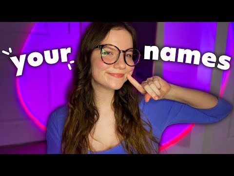 ASMR Saying YOUR Name (Upclose Whispers)