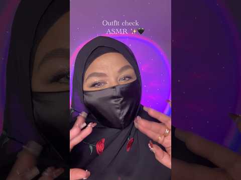 ASMR - Outfit Check 🖤✨ #asmr #asmrshorts #viralshorts #1minuteasmr