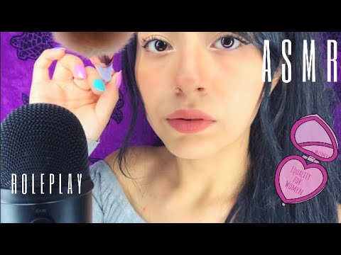 ROLEPLAY | Tu roomie te maquilla | ASMR en español | Andrea ASMR 🦋