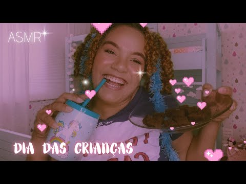 ASMR FESTA DO PIJAMA DE DIA DAS CRIANÇAS 👧🏽🧒🏿☺️