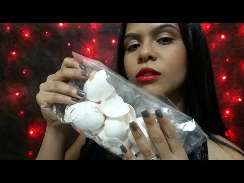 ASMR SOM DE CASCAS DE OVO