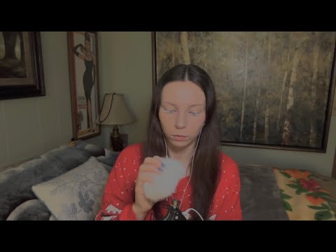 Fluffy Wind Screen On The Mic & Ear Blowing ASMR No Talkingggg 🌬️❄️