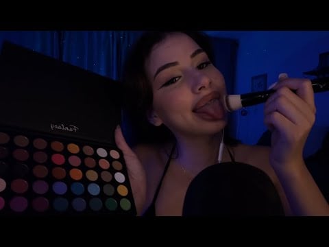 ASMR spit painting your makeup 💄 worst reviewed artist ✨