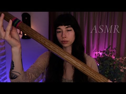 ASMR Reiki ✨ Calm Your Nervous System | Rain Stick & Koshi Chimes | Crystal Cleanse | Energy Healing