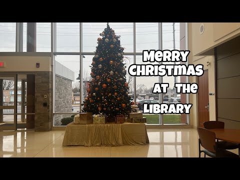 ASMR at the Library Christmas - Page Turning and Library Sounds