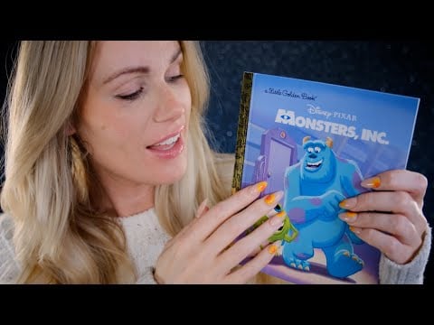 ASMR | DISNEY STORY TELLING BOOK READING | Close-Up Deep Ear to Ear Breathy Whispers (Monsters inc)