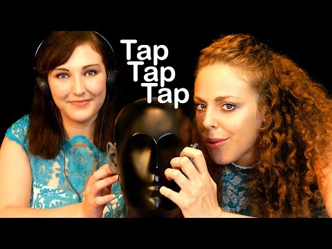 Ear to Ear ASMR Tapping & Scratching! Two Girls & A Binaural Microphone & Whisper