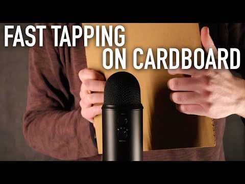 ASMR Fast & Rhythmic Tapping On Cardboard (No Talking)