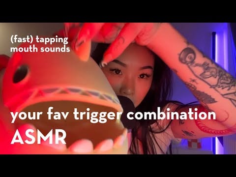 ASMR | your FAVORITE trigger combination! | mouth sounds and fast tapping 🤤🥴