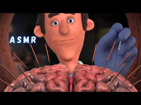 ASMR acupuntura cerebral para dormir profundamente 😴 (roleplay médico)