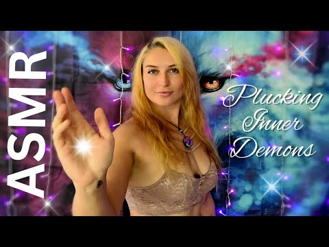 ASMR PLUCKING INNER DEMONS WITH REIKI ENERGY HEAL, SLEEP & RELAX , GENTLE WHISPERING