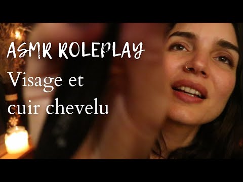 ASMR ROLEPLAY * Je prends soin de toi (visage et cuir chevelu)