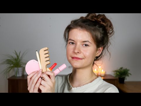 ASMR - Beste Freundin schminkt dich 💛  (Holzschminke, Rollenspiel)