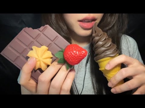 ASMR} 가짜음식ASMR/FakeFood Asmr🍫🍓🍦