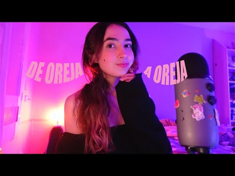 ASMR De OREJA a OREJA 💜 RONRONEOS, ECO... Para DORMIR