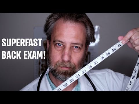 ASMR Super Fast Complete Back Examination Short