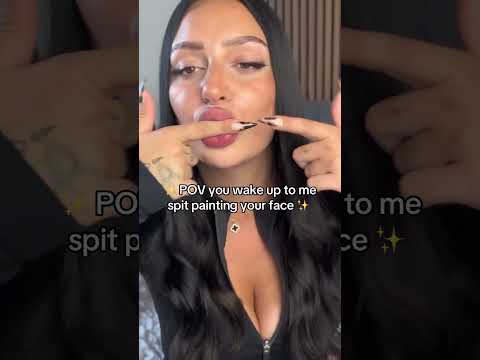 POV I spit paint your face 🎨 #asmr #visualtingle #asmrtingles #tingles #relax