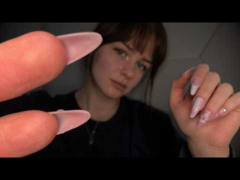 Doing Your Hair & Massaging You (No Talking) [ASMR] Crisp Hand + Nail Sounds