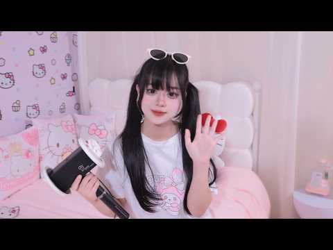 🥰晓美 Xiao Mei ASMR  舔耳口腔音喘息🎀 Ear Licking  Licking And Eating Ear Licking