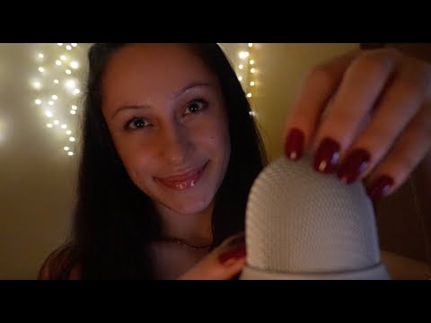 ASMR - whisper ramble about me !! mic scratching too