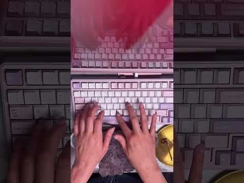 ASMR facial booking with keyboard sounds #asmrspa #asmrfacial #asmrkeyboard