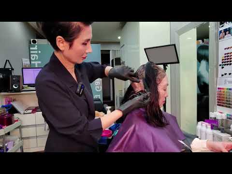 Korean Hair salon ASMR (visual and auditory activation) I hope you enjoy the long video!!