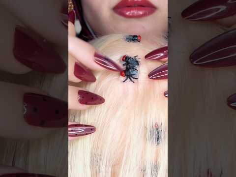 Scalp Scratching With Mouth Sounds #asmr #shorts #visualtingle #asmrtriggers #mouthsounds