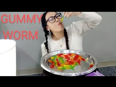GUMMY WORM (ASMR):Igorota Life in America Denver Colorado  🇺🇸