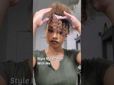 EASY UPDO ON NATURAL BLACK HAIR😳 #naturalhair #curly #naturalhairstyles #thickhair #4chair