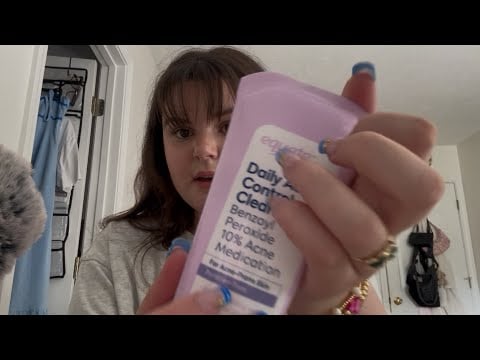 ASMR showcasing my skincare products! (soft spoken, tapping) 