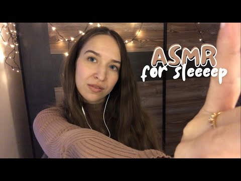 ASMR for Relaxation & Sleep 😴🤎 (Whispering, Hand Movements, Mic & Face Brushing, Fluffy Mic)