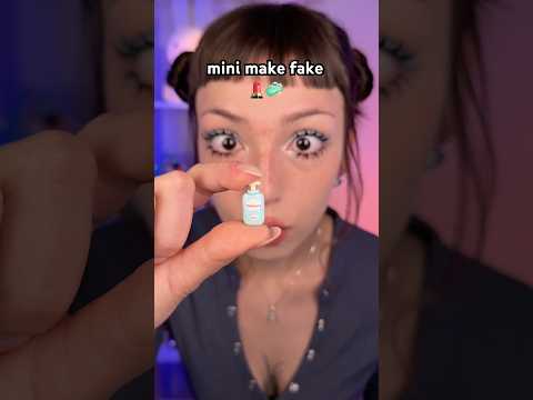 posso passar essa mini make fake em você?? 🤨 #asmr